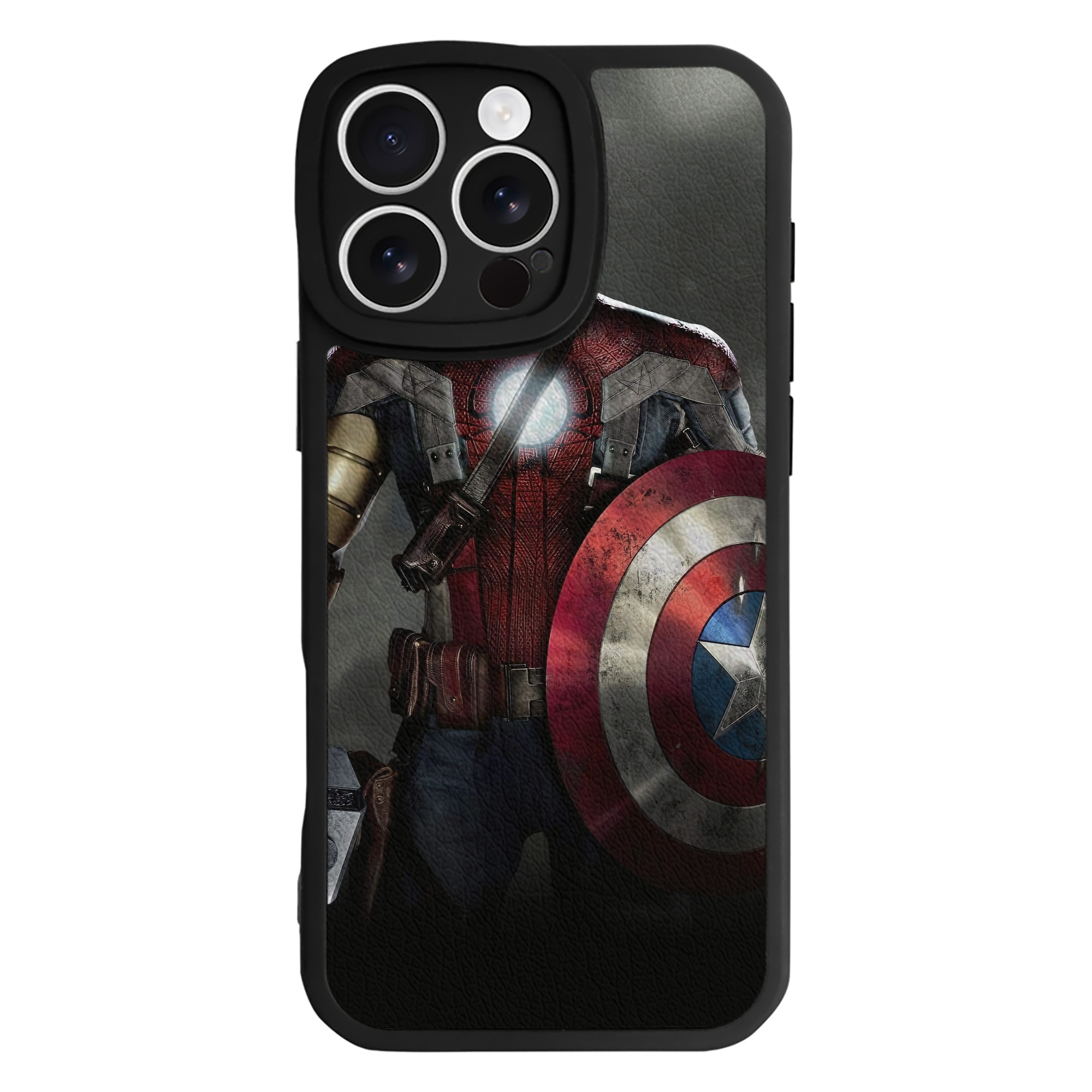 Spider Man スパイダーマン 【iPhone 16シリーズ対応】シリコンスマホケース（レザー調） 材質：シリコン